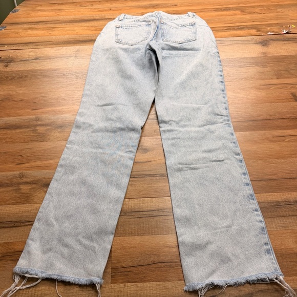 Zara Light Blue size 24 Distressed Jeans JEANS - LIGHT WASH - Picture 6 of 7